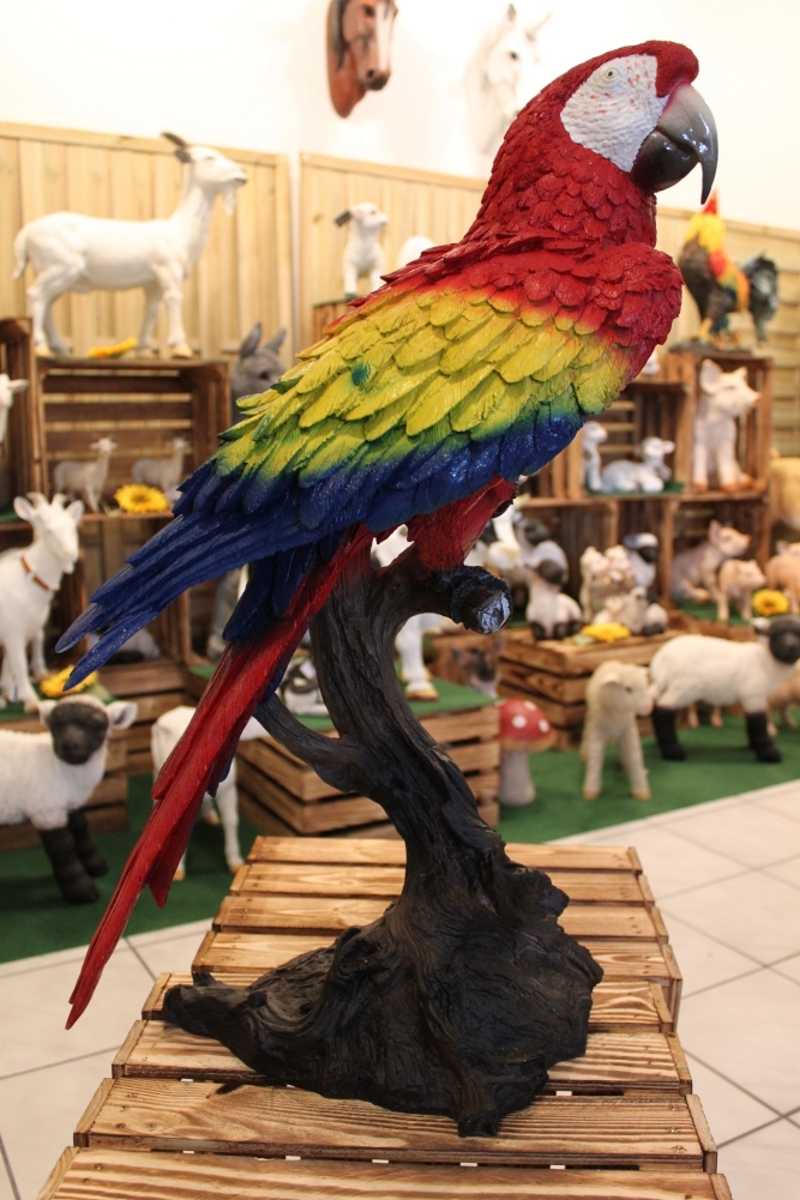 Papagei auf Stamm, großIDekofiguren Online kaufen günstig - XO-SHOP